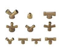 Drone Accessories 1PCS M14x1.5 M22x1.5 Inner/Outer Thread Pipe Connector Y-Shaped T-Type Copper Tee Joint Four-Way Fitting Replaceable(K Type)