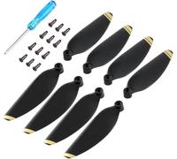 Drone Accessories Compatible With 4726F Propeller Compatible With 2 8pcs Colorful Replacement Props Spare Parts Combo Helices Fun Wing Fans(BLACK GOLDEN)