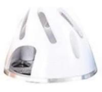 Drone Accessories Compatible With Aluminum Backplate Base Plastic Hollow Spinner Sizes 51mm 57mm 63mm 70mm 75mm Fixed Wing Flat Bottom Replaceable Color 51mm White(70MM WHITE)