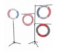 Drone Accessories Drone Obstacle Gate Set For Racing Training 70cm Tree Gate Machine Ring Gate Triple Crossing Gate For 3-Circle Tracks replaceable(Red and blue checker)