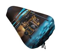 Drone Bike Seat Cover Waterproof Oxford Fabric, Universal Adjustable Bicycle Saddle Cover with Drawstring Easy Install Protective Rain Dust Covers for Women Men