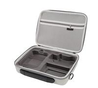 Drone Case Storage Bag,Drone Case Water Resistant Drop Proof PU Leather Shock Absorbing Double Zipper Storage Bag for Mini 4K Mini2 2se Drone Travel, with Shoulder Strap