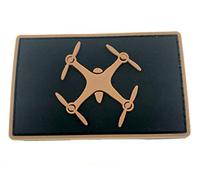 Drone Cosplay PVC Airsoft Morale Patch (Brown)