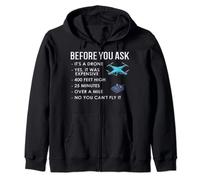 Drone Flying RC Camera Quadcopter Racing Pilot Zip Hoodie