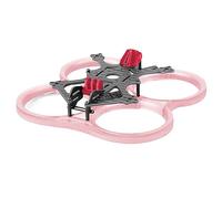 drone frame kit， 2.5in Quadcopter Inverted Rack Frame 112mm/4.4in Wheelbase Racing Drone Accessories with Prevent Collision Protection Ring(Pink)