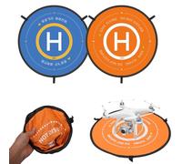 Drone Landing Pad, Foldable Nighttime Reflective Double Sided Helipad Landing Mat, for MAVIC 3 2, Mini 3 Pro/2/SE/Pro, Air, Air 2/2S, Spark, 4/3 Series (75cm)
