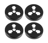 Drone Motor Protective Covers Aerospace Aluminum Alloy Splashproof Bump Proof for Air 3S Air 3 Pro Classic 4PCS Set (Black)