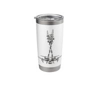Drone Operator Pilot Cool Retro Vintage Goth Alt Metal Emo Stainless Steel Insulated Tumbler