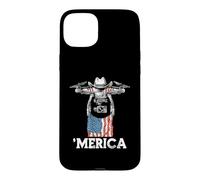 Drone Pilot American Flag Bandana Sunglasses Cowboy Hat Case for iPhone 15 Plus