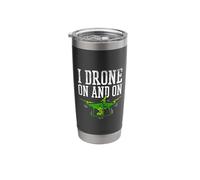 Drone Pilot Design for Quadcopter Lover - I Drone On and On Stainless Steel Insulated Tumbler