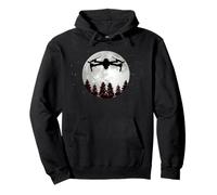 Drone Pilot -Full Moon- Funny FPV Drone Quadcopter Pullover Hoodie