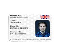 Drone Pilot ID Card | Printed Metal Wallet Insert Multicolour