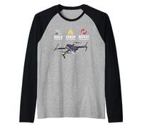 Drone Pilot Quadcopter Flyer Aerial Photography FPV Racing Raglan Baseball Tee