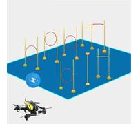 Drone Racing Track Kit, Obstacle Course Gates for Adults, Remote Control Aircraft Training, Improve Flight Control Precision for Competitions