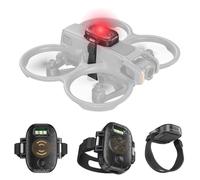 Drone Strobe Light Flashing Alarm Tracker, LED Rechargeable Flash Lights with Fixed Strap for AVATA, Mavic, Air, Mini Series RC Drones Accessories, Night Flying Anti-Collision Light