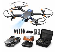 Drone with Camera 1080P for Kids and Adults, RC Quadcopter Foldable Drone for Beginners, Toys Gifts for Boys and Girls (Black)