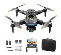 Drone with Camera 4K Professional, GPS Auto Return, Brushless Motor, 2 Batteries, Follow me, Orbit Flying, Multiple Cameras, HD Image Transmission, 360° Roll, Obstacle Avoidance, for Adults (Black)