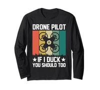 Drones Funny Quadcopter Drone Mode On Funny Drone Pilot Long Sleeve T-Shirt