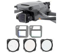 Drones Parts Wide-angle Lens for DJI Mavic 3 Lens Filter Brushed Blue Gold Rainbow 1.15X Deformable Mirror Kits Star Night Accessories(Brushed gold)