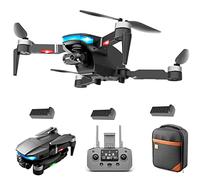 Drones with Camera for Adults 4K 25 Mins Long Flight time GPS Drone Brushless Motor Waypoint Fly Auto Return Home Follow Me Suitable for Beginners (8k 3 BATTERIES)