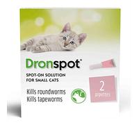 Dronspot Spot On Wormer for Small Cats - 0.5 to 2.5kg - 2 pipettes
