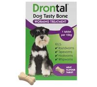 Drontal Dog Tasty Bone, 102 tablets