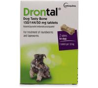Drontal Dog Tasty Bone 2 Tablets