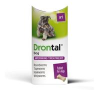 Drontal Tasty Bone Wormer Tablets for Small and Medium Dogs (2 to 20kg) x 1 Tablet