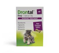 Drontal for Dogs Bone Shaped Worming Tablet Packs (Pack Size: 6 Tablets)