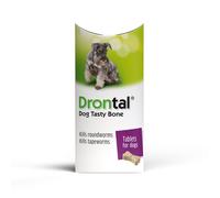 Drontal Tasty Bone Wormer Tablets for Dogs (2 to 20kg) - Single tablet