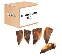 Drool Pet Products | 100% Natural Air-Dried Beef Moon Bones for Dogs | High-Protein Grain Free Chews Supporting Dental Health | 1kg