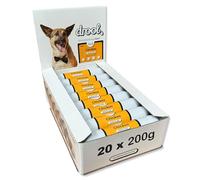 Drool Pet Products Dog Food | Multi Pack 20 x 200g Premium Dog Pate Tube 20 x Chicken