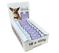 Drool Pet Products Dog Food Pate | Multi pack 16 x 400g Premium Pate | Dog Meat Tube 16 x Goose
