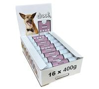 Drool Pet Products Dog Food Pate | Multi pack 16 x 400g Premium Pate | Dog Meat Tube 16 x Moose