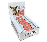 Drool Pet Products Dog Food Pate | Multi pack 16 x 400g Premium Pate | Dog Meat Tube 16 x Salmon