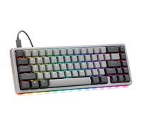 DROP ALT High-Profile Mechanical Keyboard - 65% (67 Key) Gaming Keyboard, Hot-Swap Switches, Programmable Macros, RGB LED Backlighting, USB-C, Doubleshot PBT, Aluminum Frame (Cherry MX Brown, Gray)