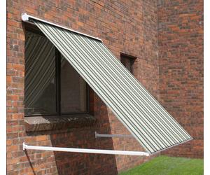 Drop Arm Window Awning Sun Shade Canopy Manual Winding Choice of Sizes & Colours