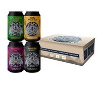 Drop Bear Beer Co. Alcohol Free Beer - Mixed Case: Lager, Pale Ale, IPA, Stout - Case of 4 x 330ml, 0.5% cans | Vegan, Gluten Free | Non Alcoholic Gifts & Hampers