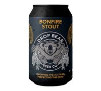 Drop Bear Bonfire Stout - Non Alcoholic Stout, Case of 6 Cans