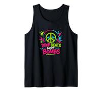 Drop Beats Not Bombs Peace Symbol Music Tank Top