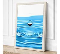Drop Before Impact Minimalist Canvas Wall Art Print 30x20 Inch (76 x 51 cm)