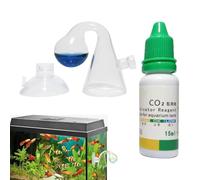 Drop Checker Kit with 15ml Carbon Dioxide Checker Solution The Most Accurate Monitoring of Planted Tank Carbon Dioxide Levels