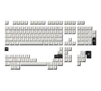 DROP DCX Black-on-White Keycap Set, Doubleshot ABS, Cherry MX Style Keyboard Compatible with 60%, 65%, 75%, TKL, WKL, Full-Size, 1800 layouts and More (Black-on-White)