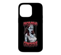 Drop Dead Gorgeous Funny Halloween Pop Art Dead Zombie Girl Case for iPhone 14 Pro Max