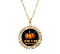 Drop Dead Gorgeous Women's Necklaces Round Alloy Pendant Necklace Minimalist Jewelry