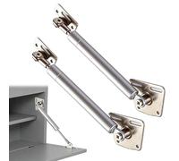 Drop Down Gas Struts, 2Pcs 100N Support Stay Bar Kitchen Cabinet Hydraulic Hinge Lid Hydraulic Support Soft Open Slow Close Gas Springs for Drop Down Doors Toy Box Lid