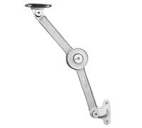Drop Down Hinges Support Hinge Lid Stay with Soft Close Lift Up Buffer Damper Adjustable Stop in Any Position for Wardrobe Cabinet for Kitchen Door Cabinet(Nickel Plating)