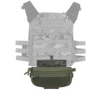 Drop-Down Utility Pouch for Compatible Chest Rigs and Tactical Vests, Camouflage Dangler Pouch with Dual Zippers, Convertible Waist Bag with Strap(Green)