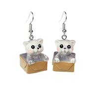 Drop Earrings 3D Animal Earrings For Little Girls Children's Colorful Cute For Kids Women Girls