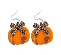 Drop Earrings Bow Earrings for Thanksgiving Elegant Seasonal Jewellery Blue Statement Earrings, one size, Acrylic, No Gemstone